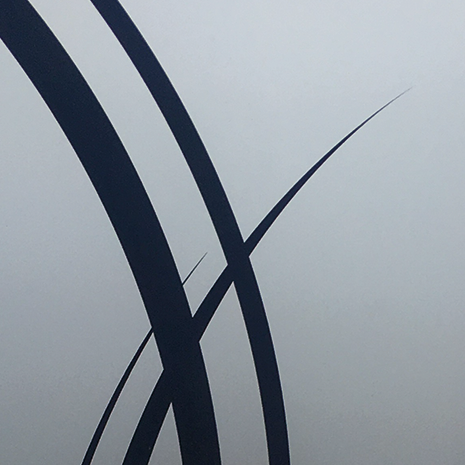 Exemple de Vitrage dépoli avec motif imprimé en couleur