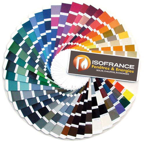 Toutes les couleurs RAL sont disponibles chez ISOFRANCE Fenêtres & Energies