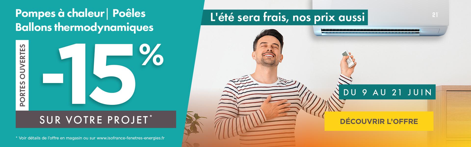 Profitez de notre promo exceptionnelle : -15% sur vos Chauffages et Climatisations !