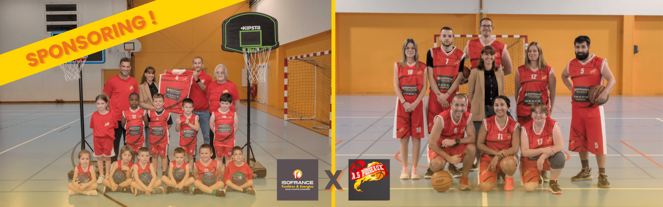 Sponsoring ISOFRANCE Fenêtres &amp; Energies PUISEAUX