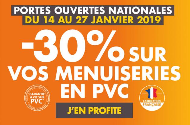 Jusqu'au 27 janvier, profitez de 30 % de remise sur vos menuiseries PVC avec ISOFRANCE Fenêtres & Energies