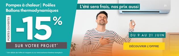 Profitez de notre promo exceptionnelle : -15% sur vos Chauffages et Climatisations !