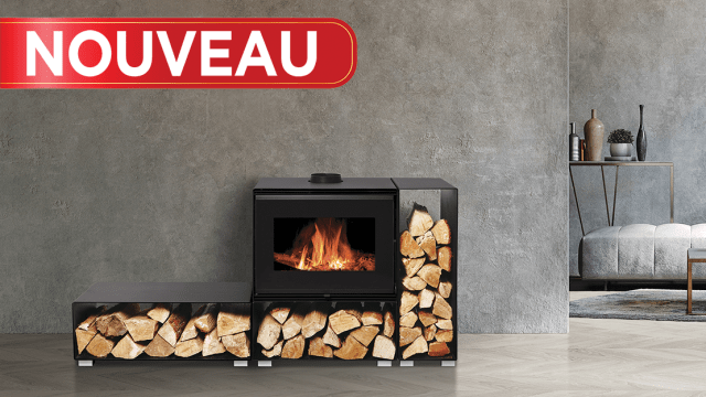 Poêle à bois LUCREZIA 10 kW - ISOFRANCE Fenêtres et Energies