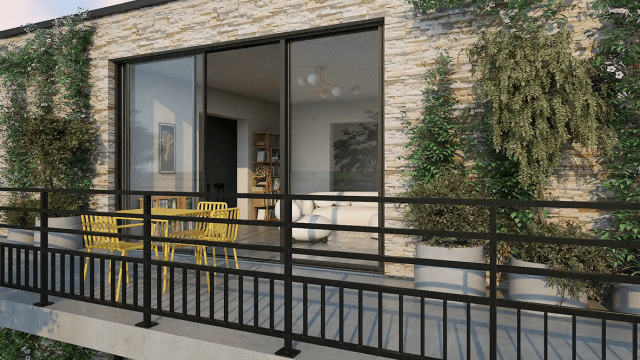 Garde-corps barreaudés