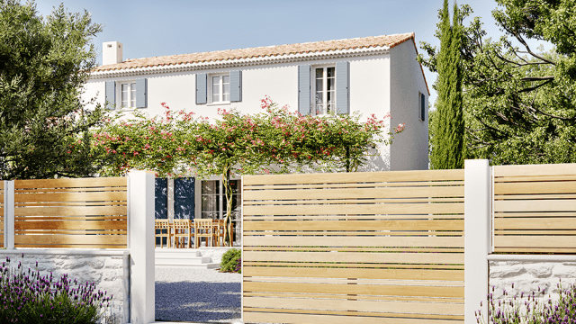 Portail Alu collection Archy - Lames horizontales