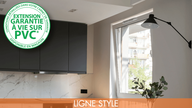 Photo d'ambiance fenêtre PVC Ligne STYLE DESIGN chez ISOFRANCE Fenêtres et Energies