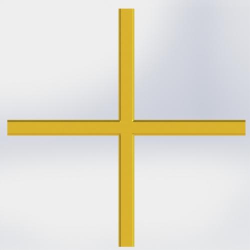 Laiton Incorporé 10 x 6 mm