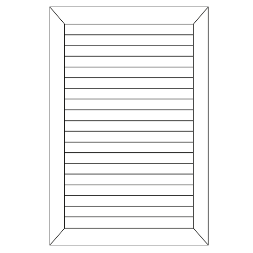 Lames chevrons ajourées