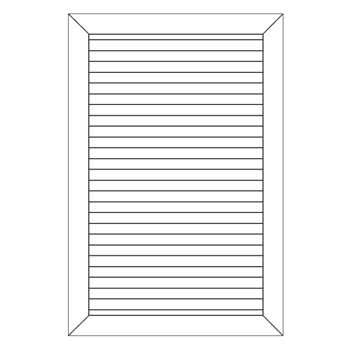 Lames chevrons non ajourées