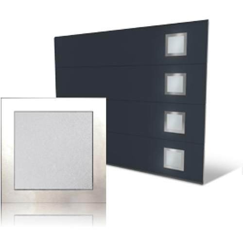 Hublots carrés inox