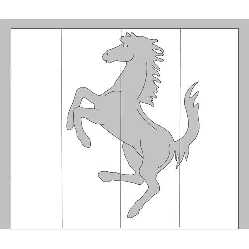 Motif sur demande - Laquage 1 couleur