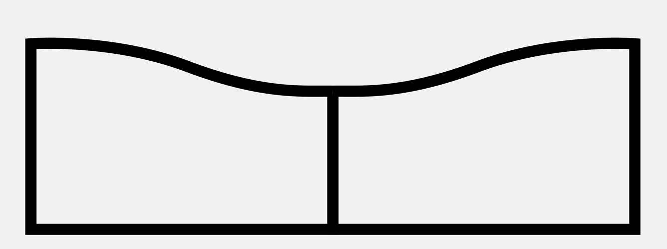 Portail et portillon chapeau de gendarme inversé