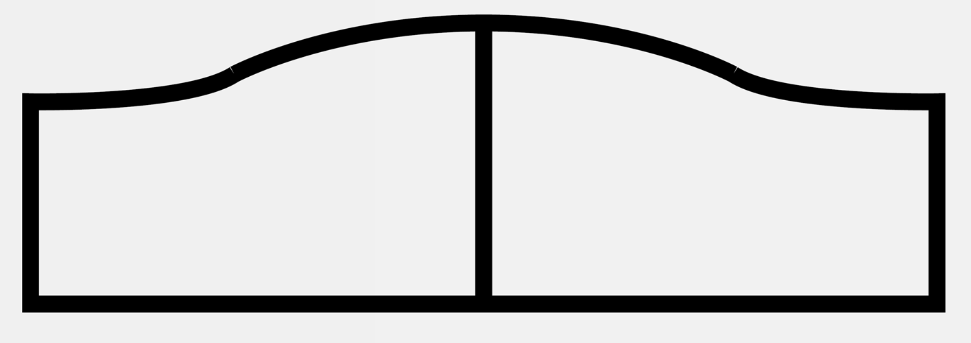 Portail et portillon chapeau de gendarme
