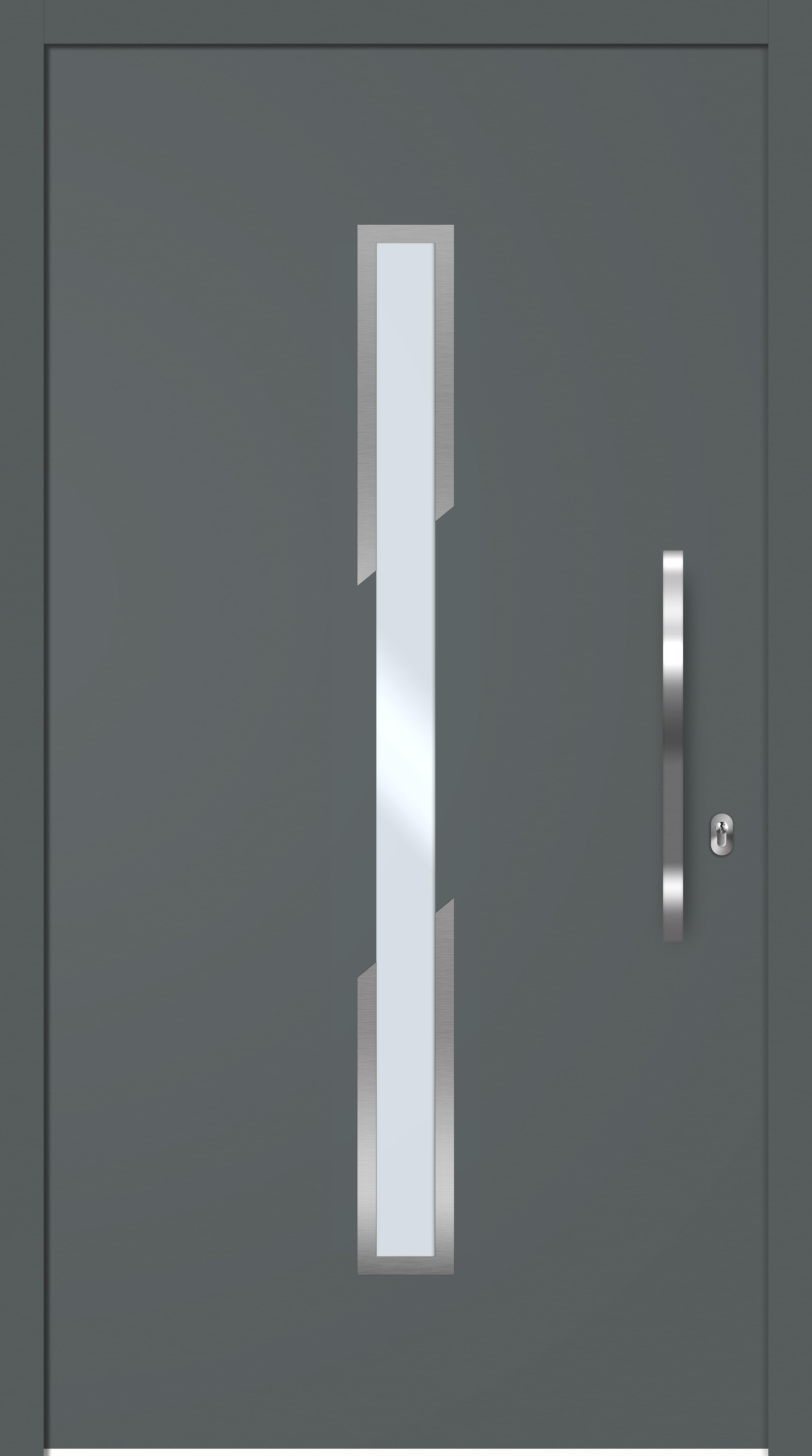 Modèle porte Aluminium Kaolin avec Isofrance