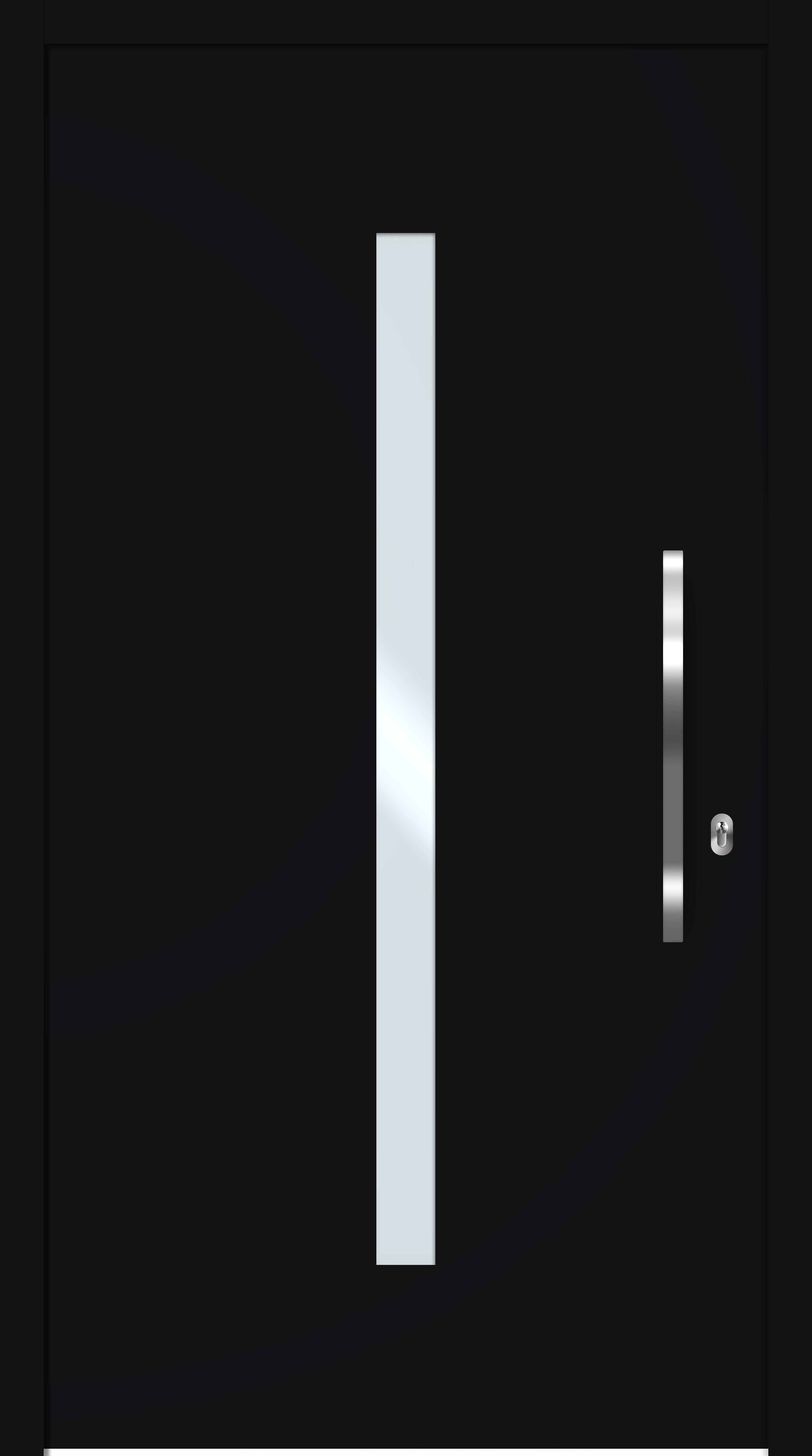 Modèle porte Aluminium Titane avec Isofrance