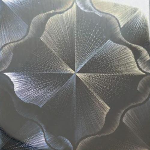 Inox poli miroir Gamme Glass Art porte Elégance