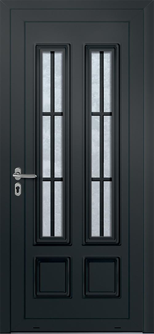 Modèle Katy collection Porte d'entrée pvc ligne élégance chez ISOFRANCE Fenêtres et Energies