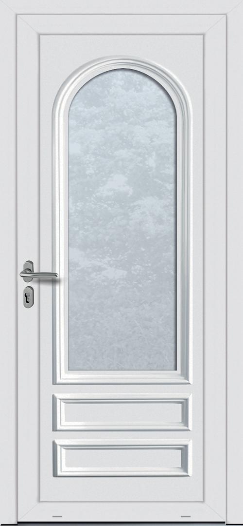Modèle Moly collection Porte d'entrée pvc ligne élégance chez ISOFRANCE Fenêtres et Energies
