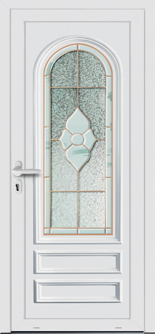 Modèle Moly collection Porte d'entrée pvc ligne élégance chez ISOFRANCE Fenêtres et Energies