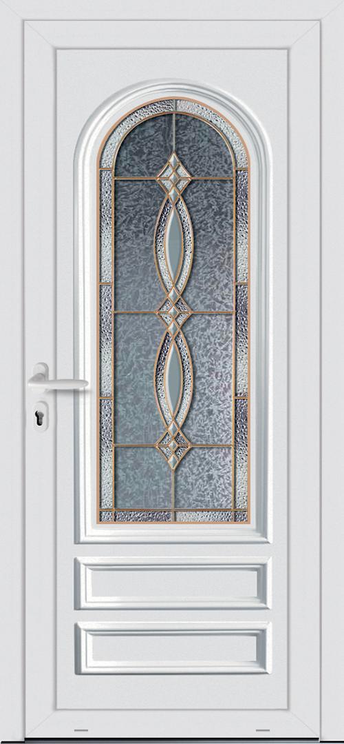 Modèle Moly collection Porte d'entrée pvc ligne élégance chez ISOFRANCE Fenêtres et Energies