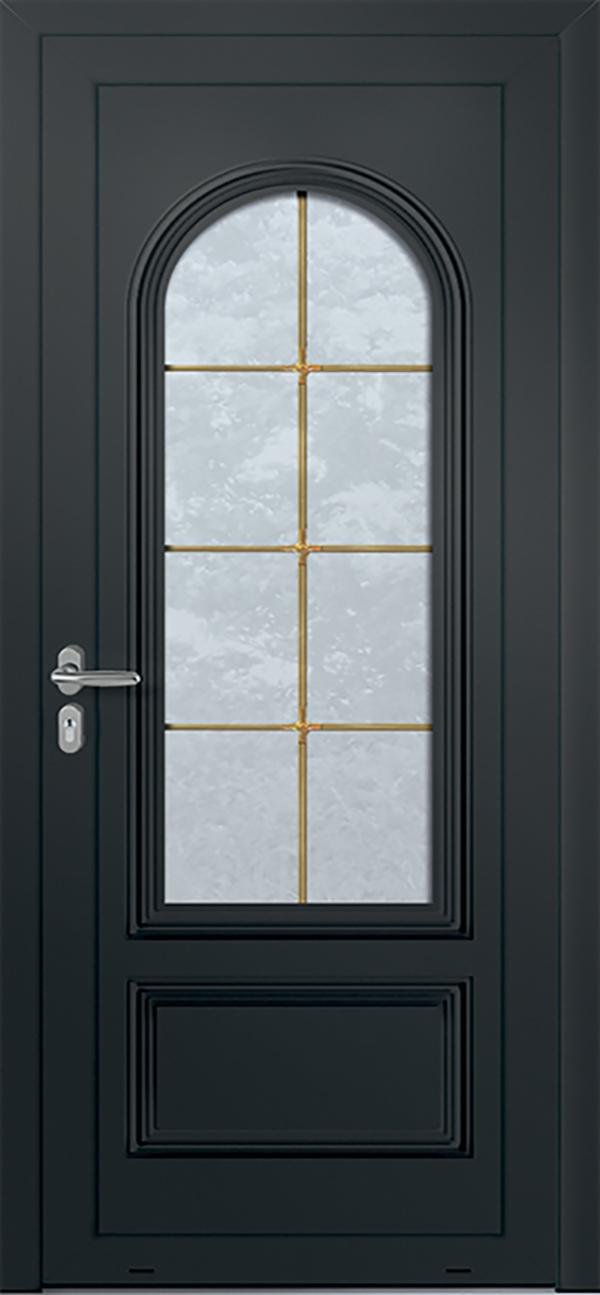 Modèle Moly collection Porte d'entrée pvc ligne élégance chez ISOFRANCE Fenêtres et Energies