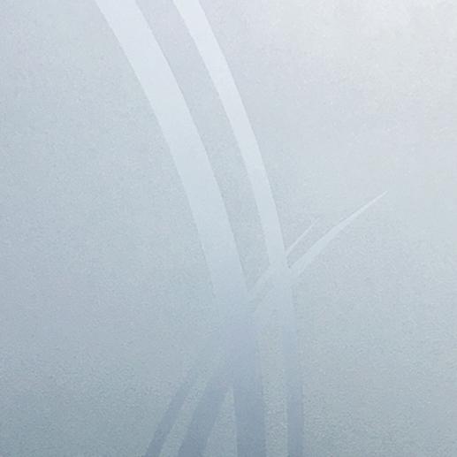 Vitrage dépoli avec motif mat