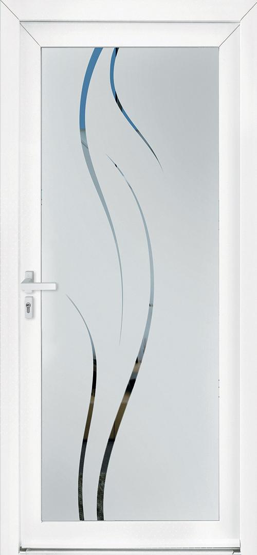 Modèle APOLLINE collection Porte d'entrée PVC ligne élégance chez ISOFRANCE Fenêtres et Energies