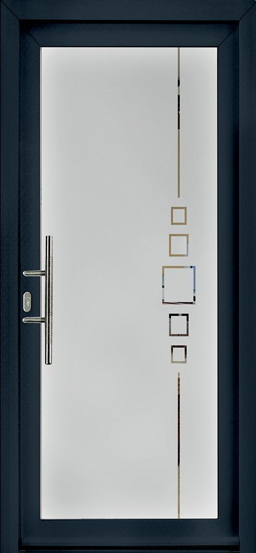 Modèle CLEMENCE collection Porte d'entrée PVC ligne élégance chez ISOFRANCE Fenêtres et Energies