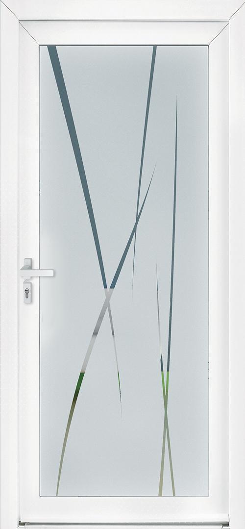 Modèle HORTENSE collection Porte d'entrée PVC ligne élégance chez ISOFRANCE Fenêtres et Energies