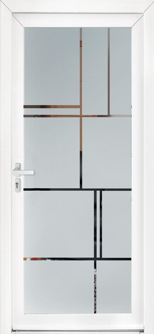 Modèle MARGAUX collection Porte d'entrée PVC ligne élégance chez ISOFRANCE Fenêtres et Energies