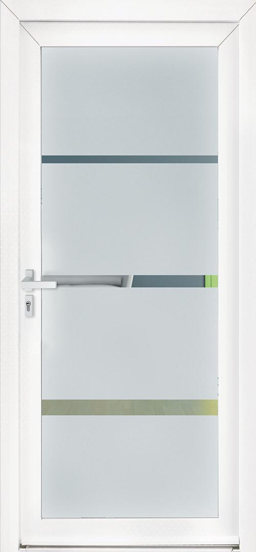 Modèle MATHILDE collection Porte d'entrée PVC ligne élégance chez ISOFRANCE Fenêtres et Energies