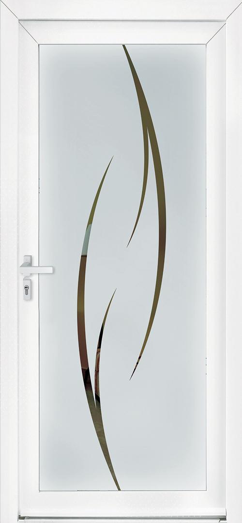 Modèle NEOLINE collection Porte d'entrée PVC ligne élégance chez ISOFRANCE Fenêtres et Energies