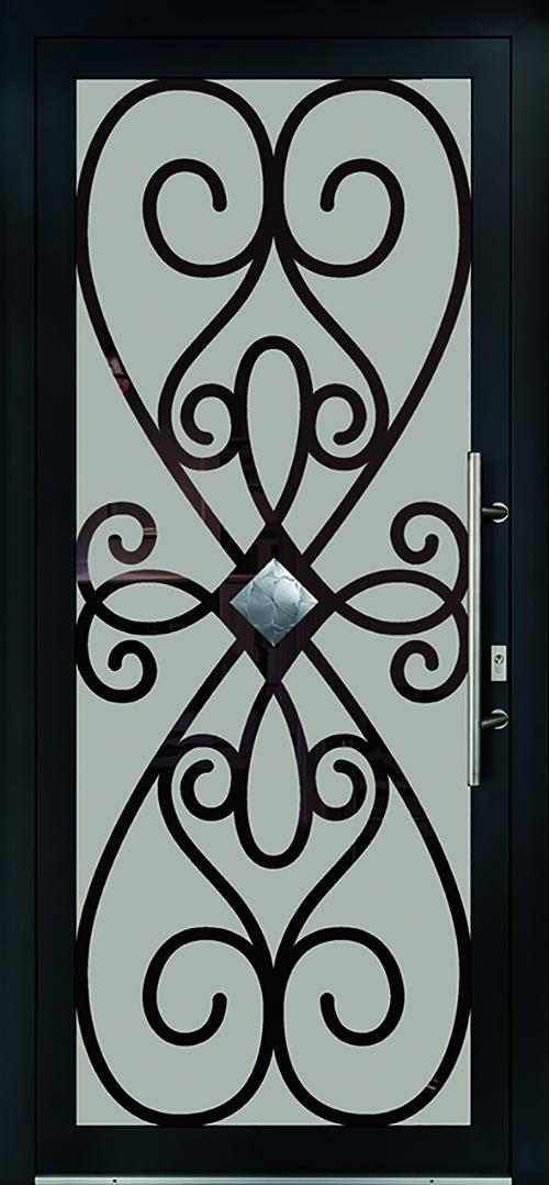 Modèle JUDITH collection Porte d'entrée PVC ligne élégance chez ISOFRANCE Fenêtres et Energies