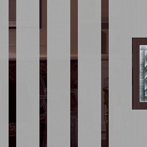 Vitrage dépoli motif transparent Gamme Glass Art porte Elégance