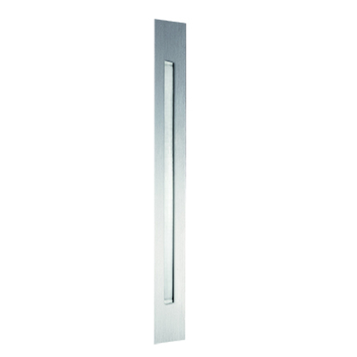 Poussoir inox intégré en option sur les portes aluminium SIGNATURE