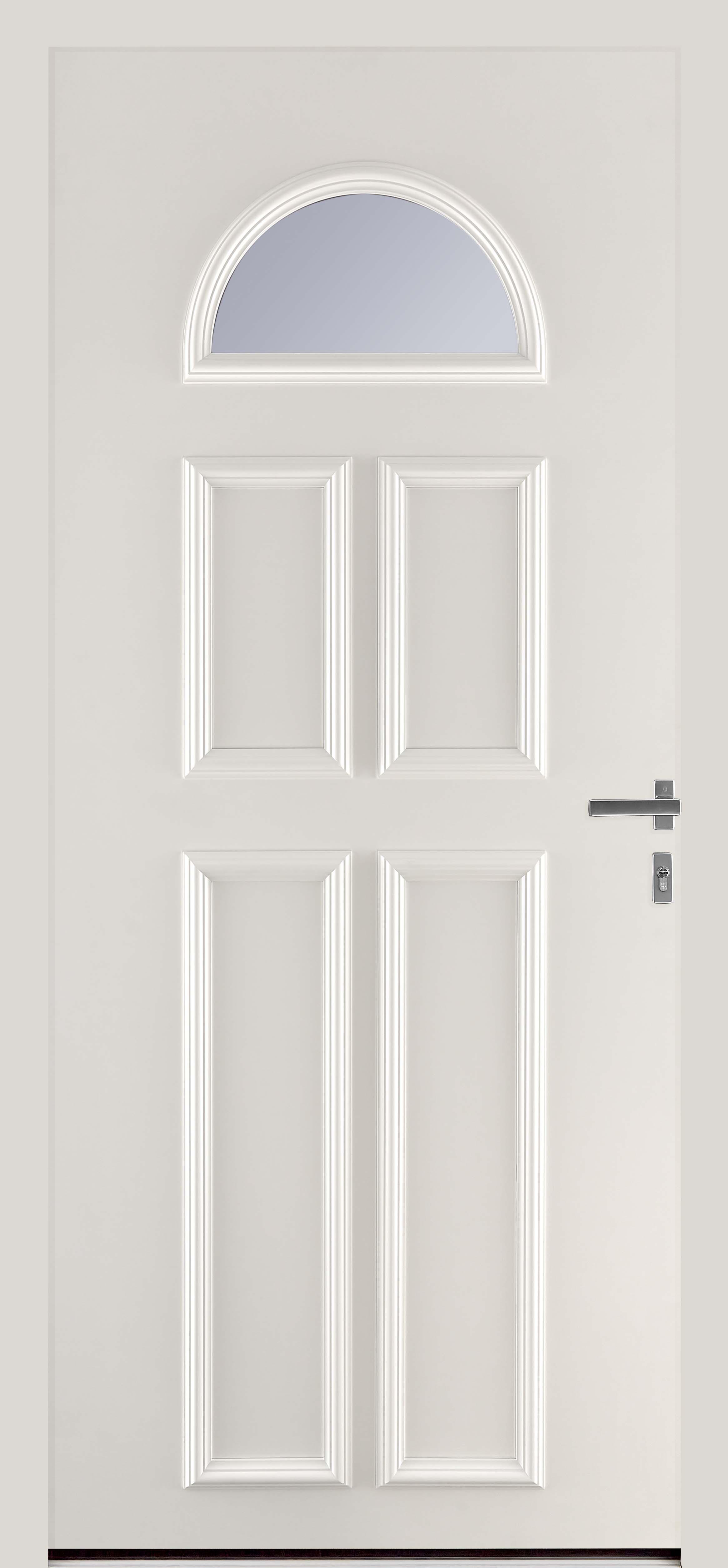 Modèle Eliane avec vitrage dépoli RAL 9016