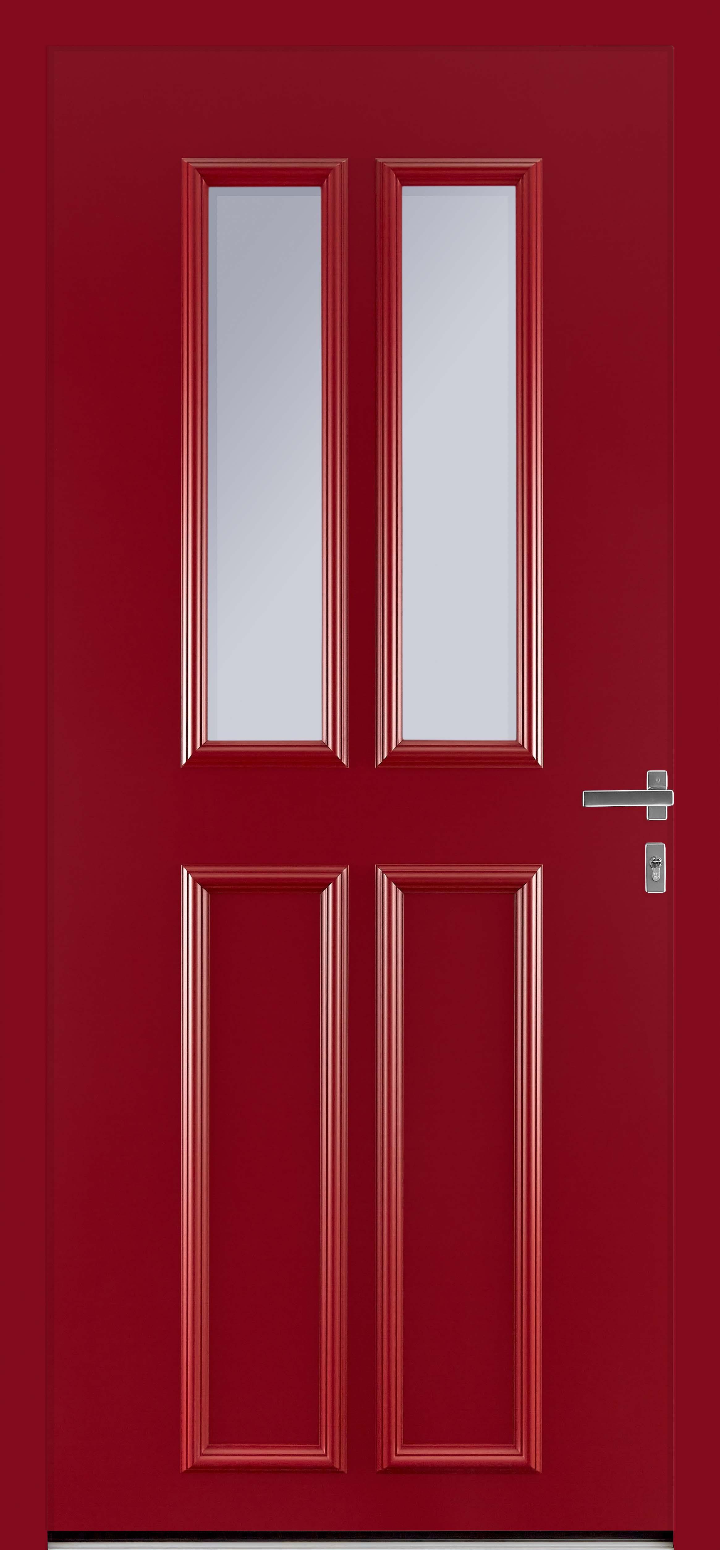 Modèle Gabrielle avec vitrage dépoli RAL 3004