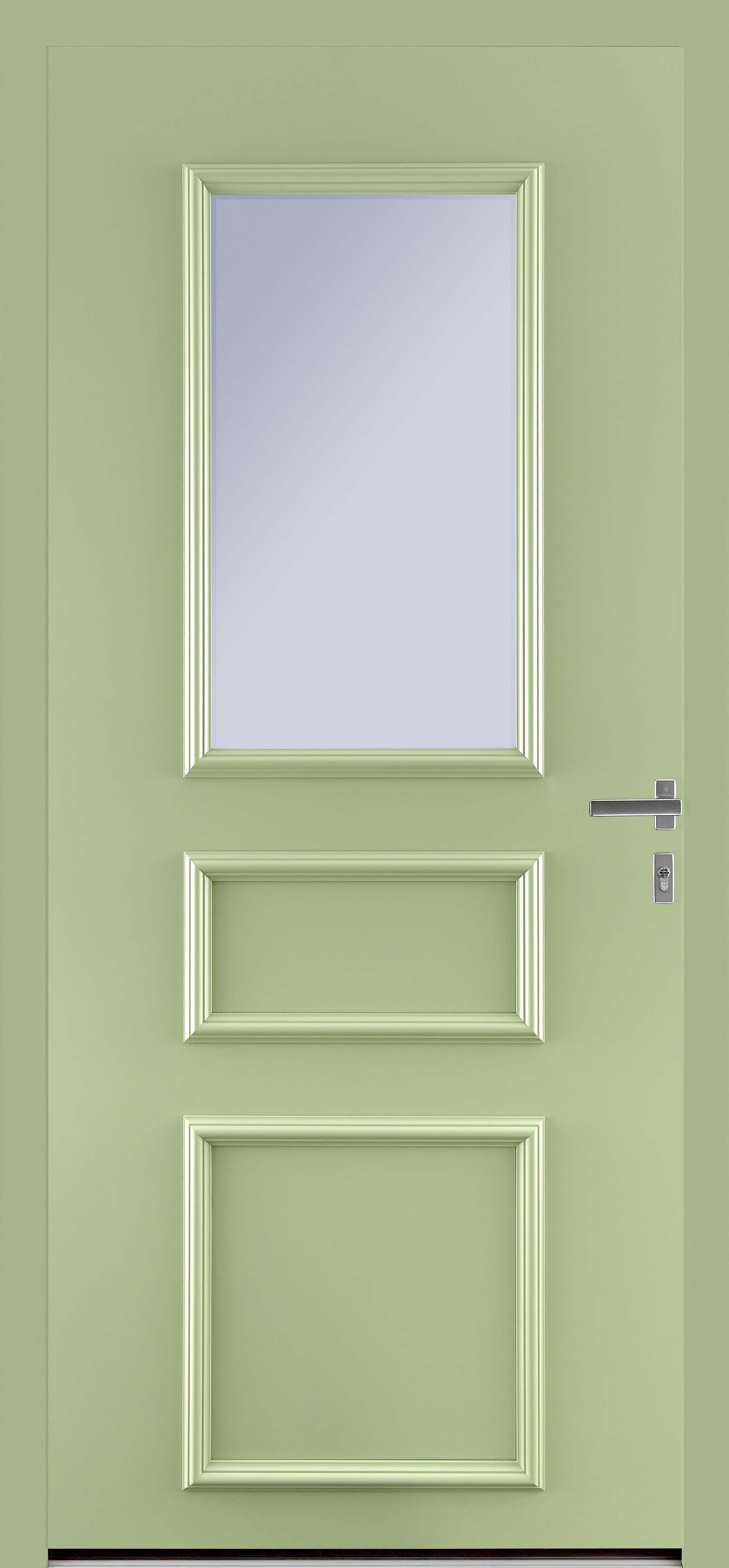 Modèle Leslie avec vitrage dépoli RAL 6021