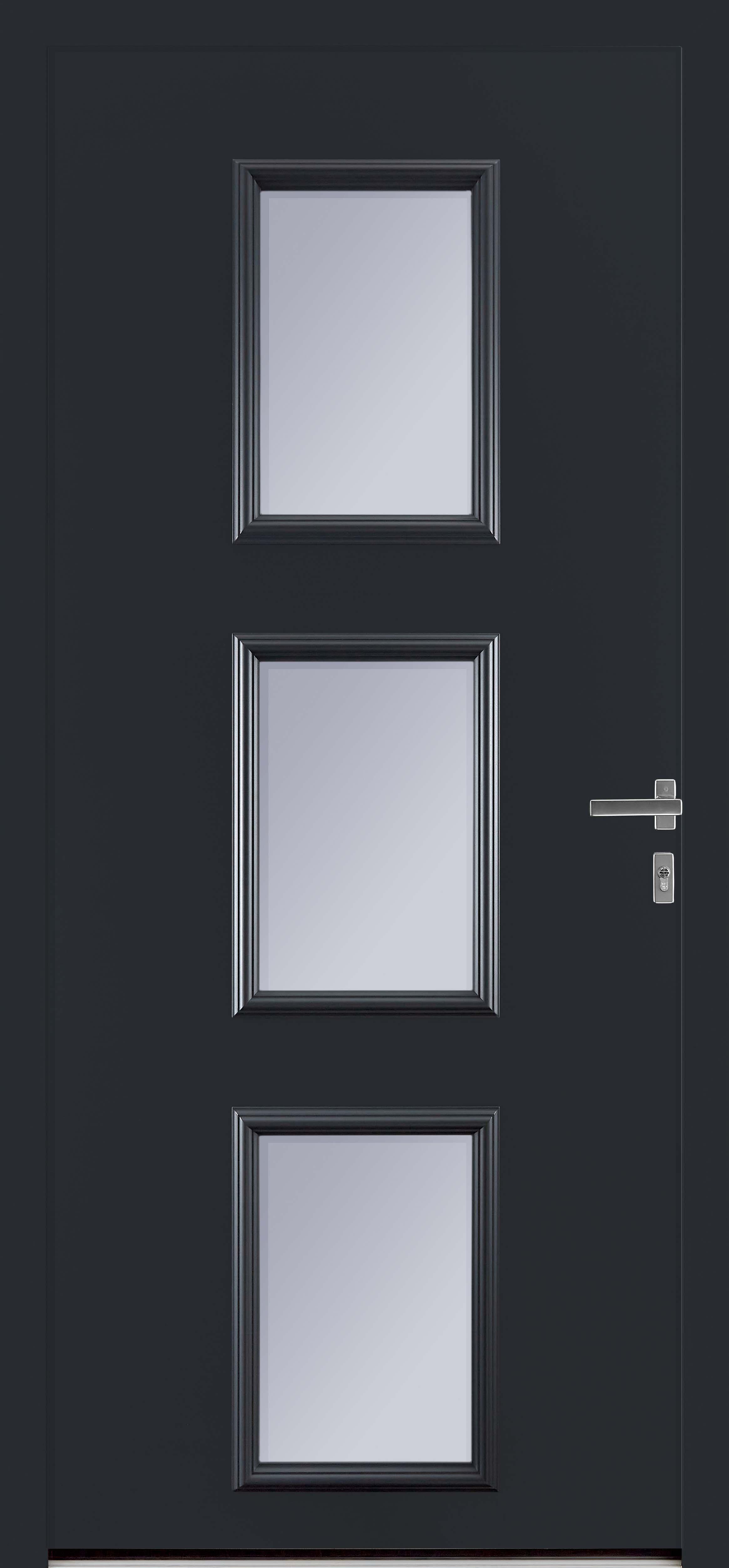 Modèle Liselotte avec vitrage dépoli RAL 9005