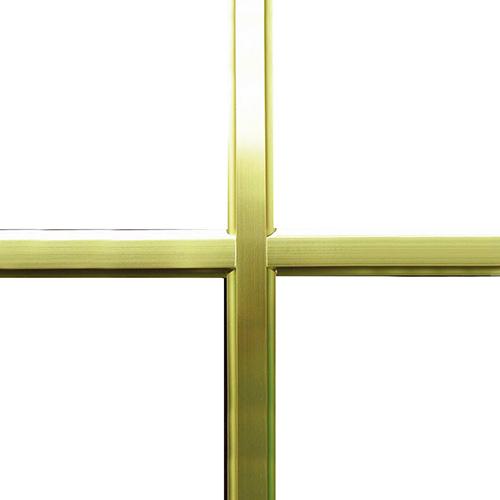 Petits bois portes-fenêtres PVC Incorporé laiton 10mm ISOFRANCE Fenêtres et Energies