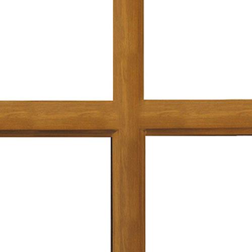 Petits bois portes-fenêtres PVC Incorporé chêne doré 26mm ISOFRANCE Fenêtres et Energies