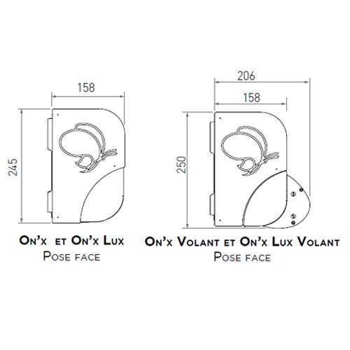 Coffre en aluminium pour les stores de terrasse On'X Isofrance fenêtres et énergies