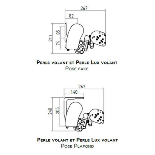 Pose en face ou plafond pour les stores de terrasse PERLE Isofrance fenêtres et énergies