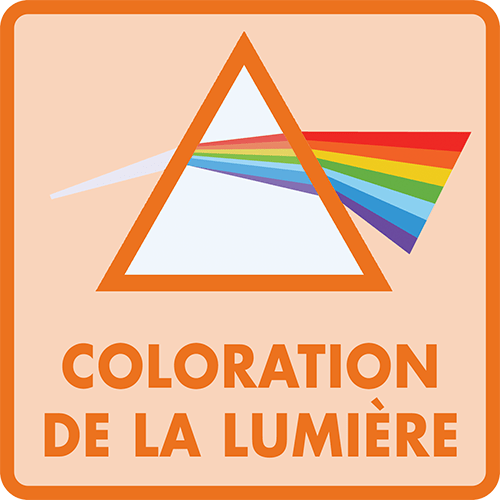 Coloration de la lumière au travers la toile de votre store