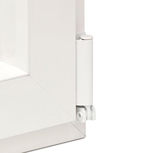 Détail sur le ferrage symétrique d'une porte-fenêtre mixte CREATION chez ISOFRANCE Fenêtres et Energies