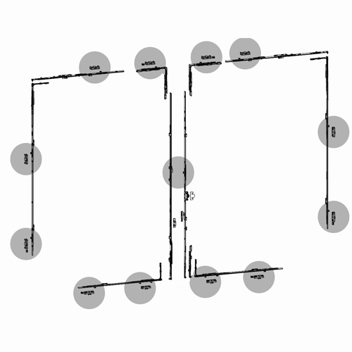 Ferrage contournant exclusive fenêtre PVC Ligne ELITE REFERENCE chez ISOFRANCE Fenêtres et Energies
