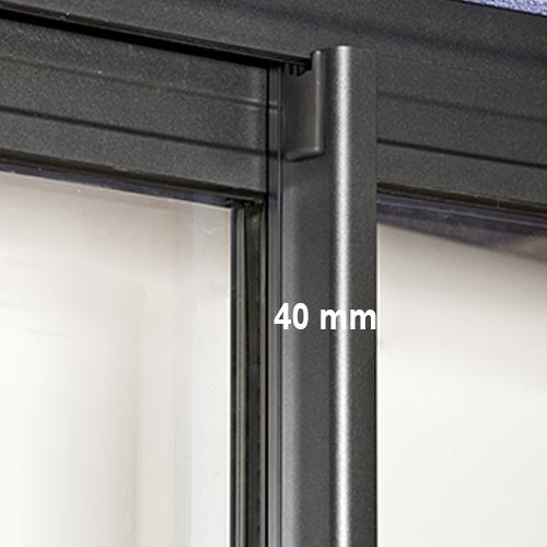 Montant central coulissant Alu LIGNE ELITE HORIZON ISOFRANCE Fenetres & Energies