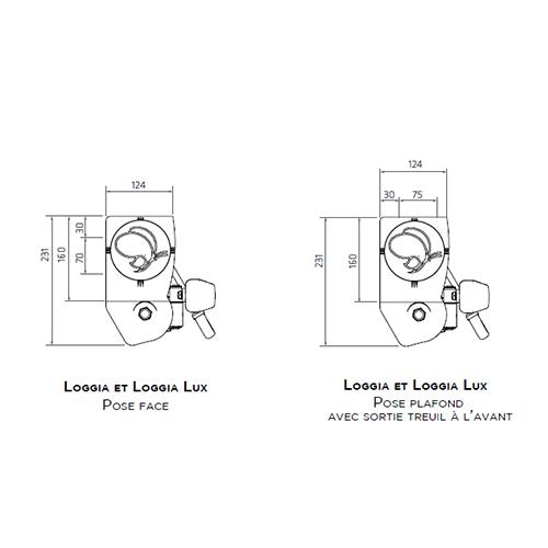 Pose en face ou plafond pour les stores de terrasse LOGGIA Isofrance fenêtres et énergies