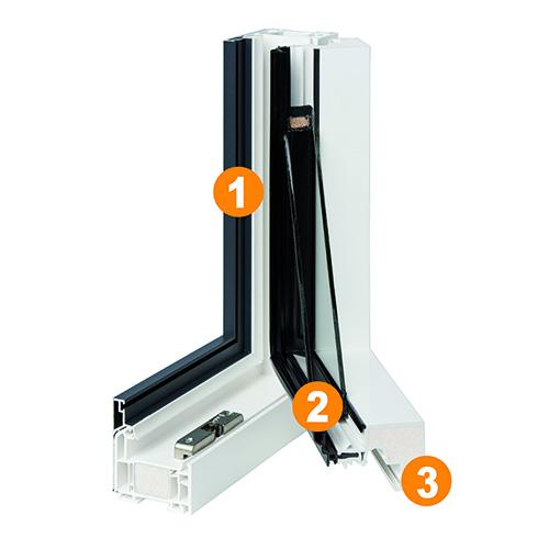 Triple joints d'une fenêtre mixte CREATION chez ISOFRANCE Fenêtres et Energies