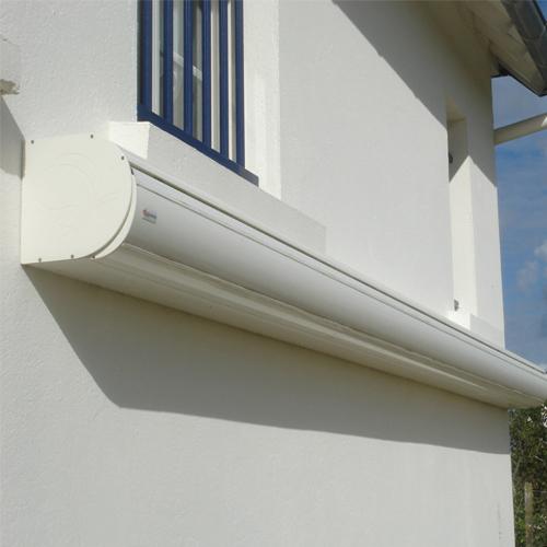 Coffre en aluminium pour les stores de terrasse RUBIS Isofrance fenêtres et énergies